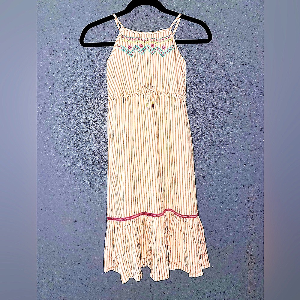 NWT Jessica Simpson Small Peach Stripe Summer Dress